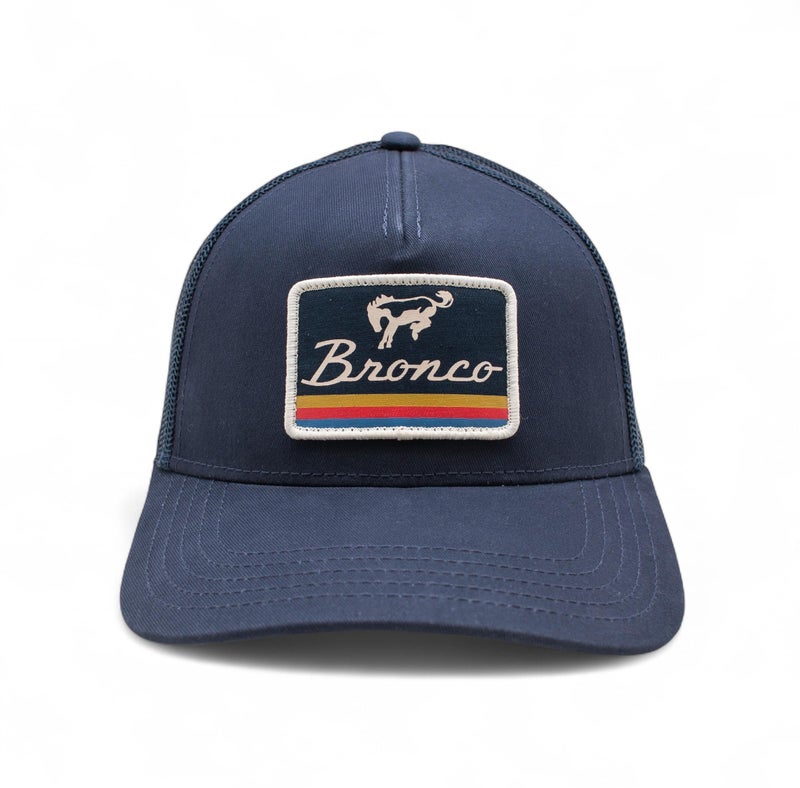 AMERICAN NEEDLE Officially Licensed Ford Bronco Valin Adjustable Trucker Hat Navy Blue - Image 2